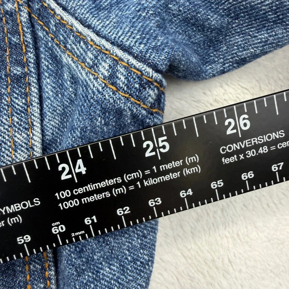 '92 Levi's Denim Jacket Mens Large Blue 70598 4891 Trucker Jean Jacket EUC - Picture 8 of 12